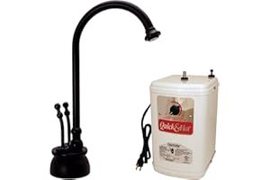 Westbrass D262HFP-12 Docalorah 10" 2-Handle Hot and Cold Water Dispenser Faucet with Instant Hot Water Tank System, Oil Rubbed Bronze
