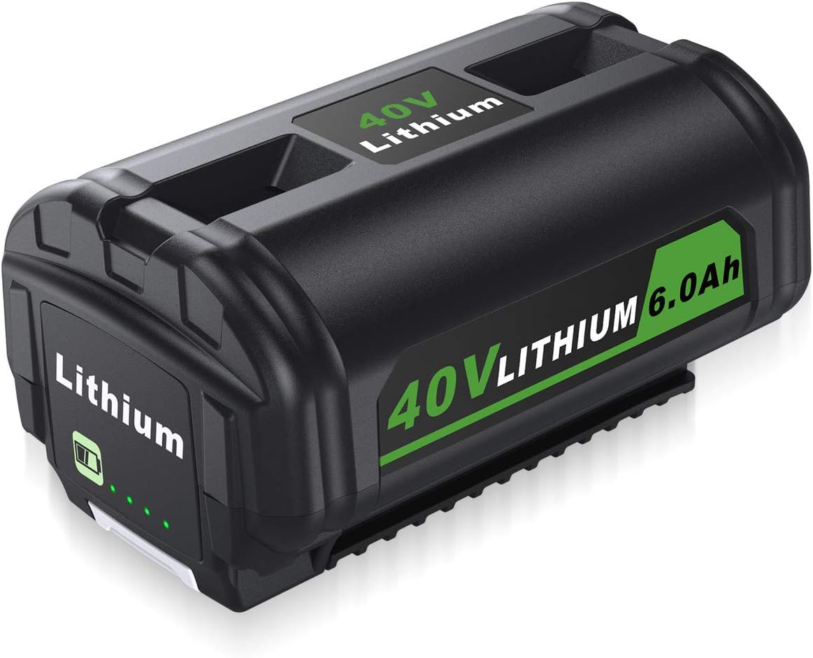 40V 6.0Ah Replacement Battery Compatible with Ryobi 40V RY40200 RY40403 RY40204 OP4015 OP4026