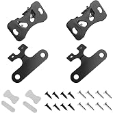 Figpade 4 Sets Car Backup Camera Mount Kit with Screws,90&deg; Adjustable Rear Camera Mount for 13mm Screw Mounting Holes,2 Types Rear Dash Cam Mounts Fit for Reverse Cameras/Rearview Cameras