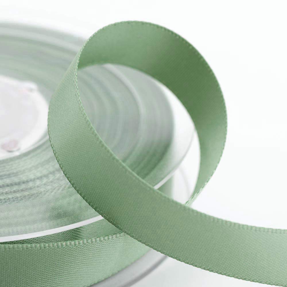 Italian Options - Satin Ribbon - Premium Double Sided - Sage Green - 50mm x 25 Metre Rolls