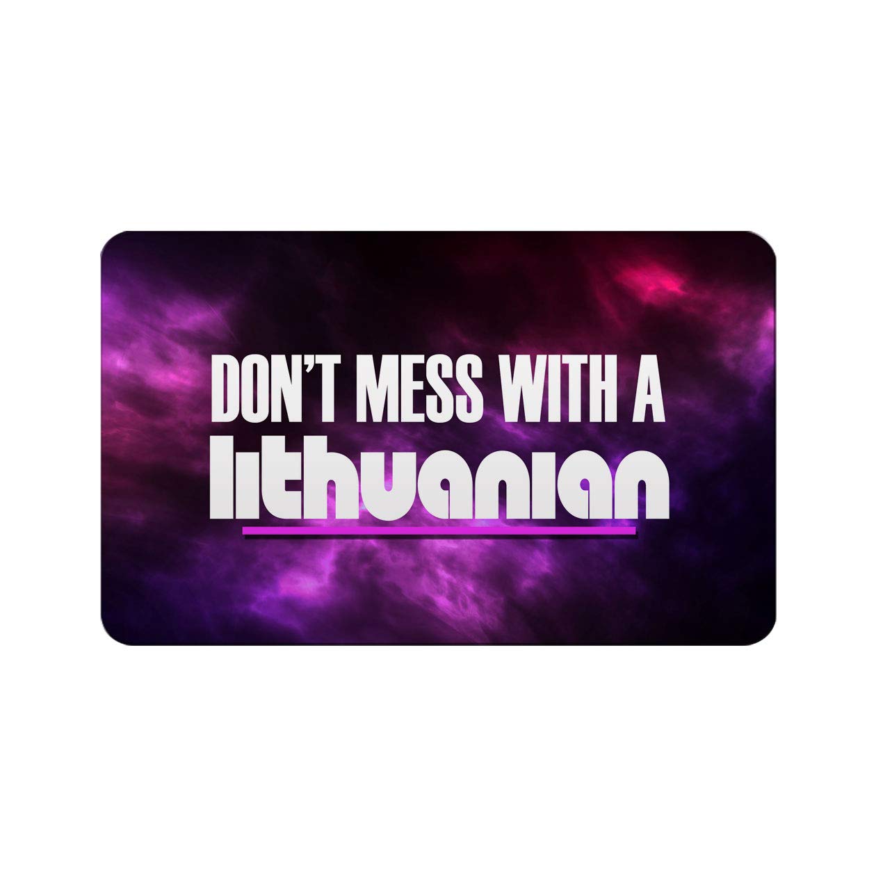Makoroni - DON'T MESS WITH A LITHUANIAN Rectangle Magnet, 2"x3" Refrigerator Magnet