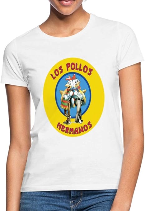 4 Garçons Plein D'avenir Amazon Prime Breaking Bad Los Pollos Hermanos T-Shirt Femme: Amazon.fr: Vêtements et