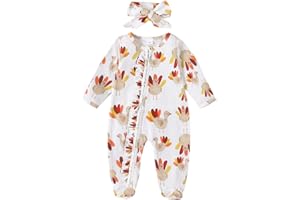 Doisbetthsay Halloween Newborn Baby Girl Clothes Infant Long Sleeve Romper Jumpsuit Bodysuit Christmas Outfits