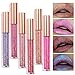 TOPBeauty Fashion Women Glitter Lip Makeup Waterproof Lip Gloss Nude Glitter Shimmer Focallure Lipstick Lip Kit