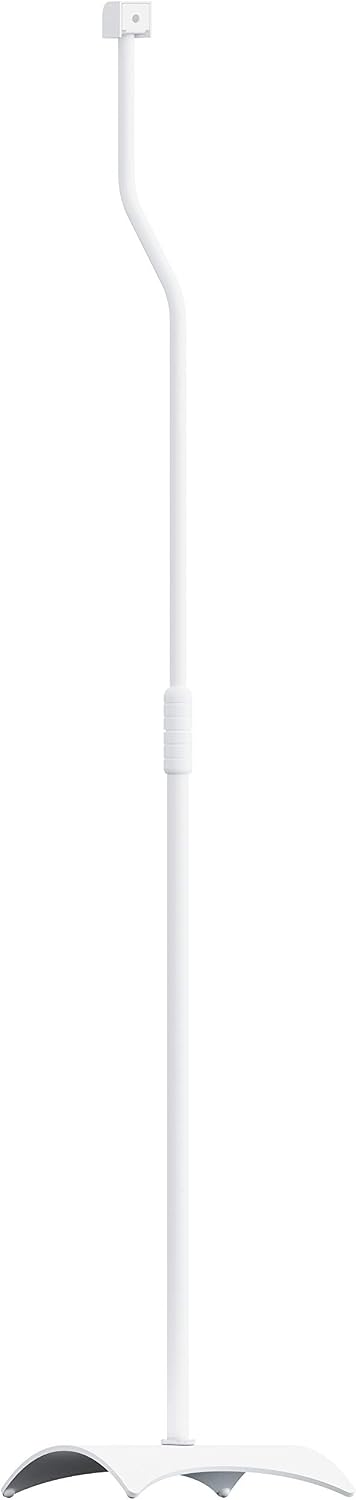 Mahara Floor Standing Speaker Mounts, Pair of Universal White Speaker Stands, Fits Most Branded Speakers