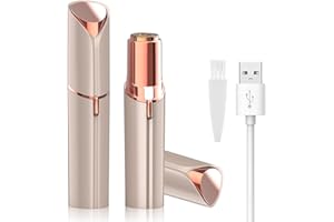 LAIKME Facial Hair Remover for Women - Removal Shaver for Women - USB Rechargeable Lady Face Razor Trimmer for Face Lips Chin Peach Fuzz Arms Legs and Bikini Line