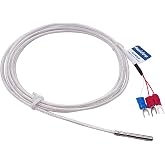 TWTADE PT100 Waterproof Temperature Sensor Three-Wire System，Stainless Steel Probe(4&times;30MM) Range:-50℃-200℃ (6.6Feet) MT-6340-30mm