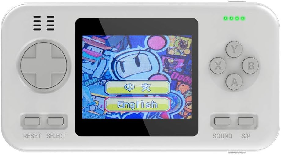 Basde Handheld Game Console, Portable Handheld Retro Game Players Progress Save/Load Micro Video Games Can Connected TV,Built-in 218 Classic Old School Game (B)