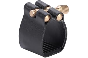 PU Ligature Fastener with Plastic for Tenor Sax Saxphone Mouthpiece Durable