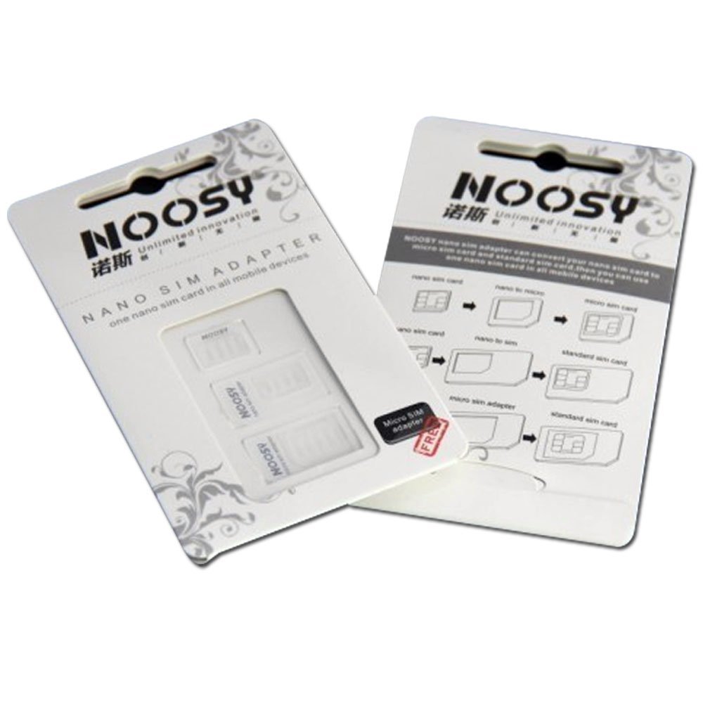 4 In 1 Noosy Micro SIM Adapter w/ nano Adapter and