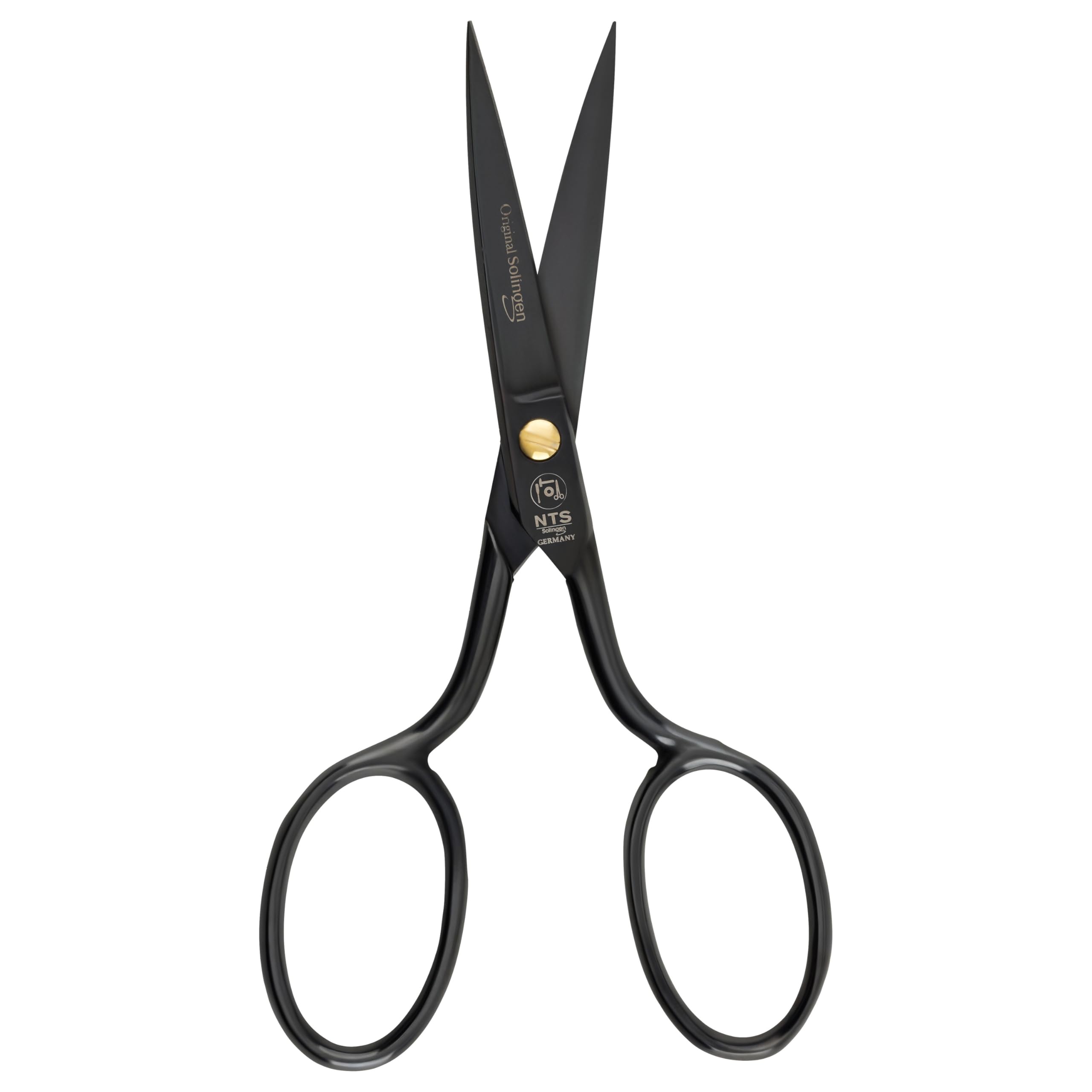 NTS-Solingen Black Edition | Tailor's Scissors | Carbon Steel | Black | 15 cm = 6 Inches