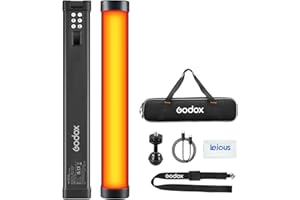 Godox WT40R RGB Tube Light, Waterproof Handheld Light Wand Video Light, 1800K-10000K, CRI96 TLCI96, 13 FX Effects, Underwater