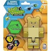 Bee Swarm Simulator &ndash; Mother Bear Action Figure Pack w/Mystery Bee &amp; Honeycomb Case (5&rdquo; Articulated Figure &amp; Bonus Items, Series 1)