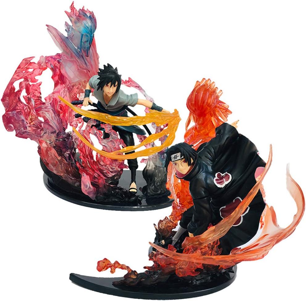 QINGLI Naruto Action Figure Uchiha Itachi Sasuke 22CM-Two Brother Packages-Statue Decoration Model Anime Character Children Doll Souvenir Collection Itachi detail