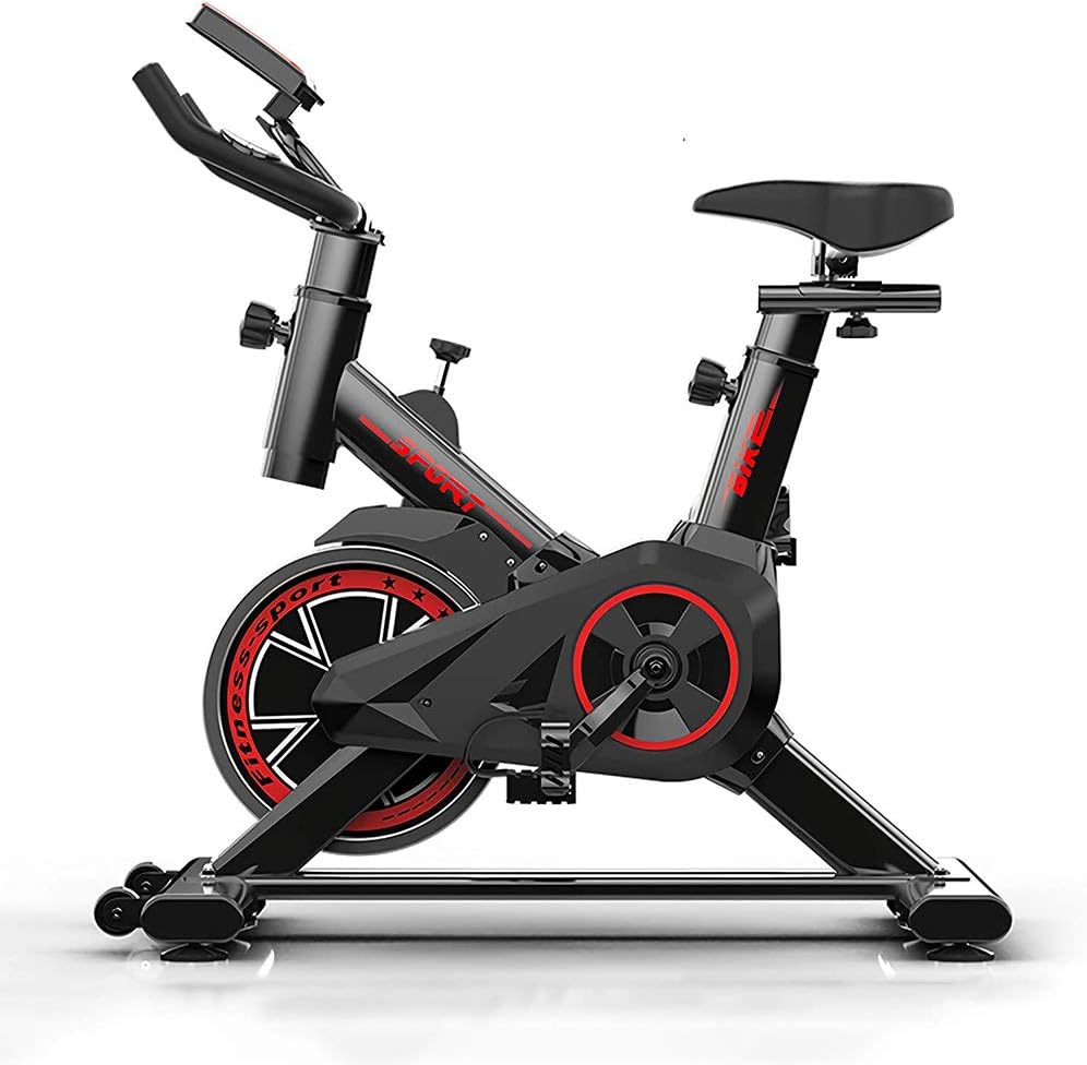 Home Exercise Bike Cardio Workout Display Adjustable Handlebars Seat Height Fitness Bike Ideal Cardio Trainer