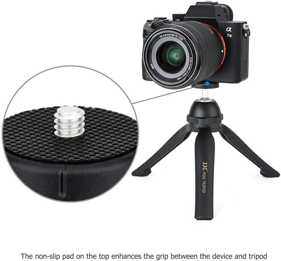 JJC Vlog Camera Mini Tabletop Tripod Stand Handheld Tripod for Sony