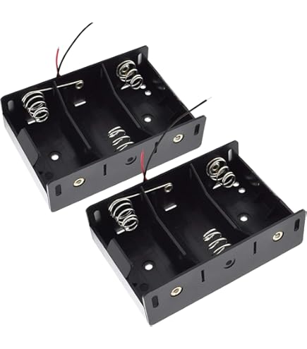 ZZLZX D-Cell Battery Holder 4PCS 72x40x50 Mm / 2.83x1.57x1.96 Inches Series Or Parallel Physical Science Plastic D Size Battery Case Physics D Battery Holder - View #2