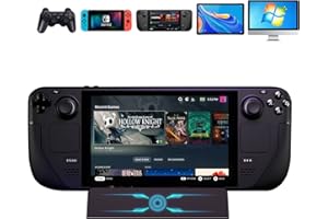 SIKROFEGEN Steam Deck Dock,SIKRO 6-in-1 Docking Station for Steam Deck, Charging Dock with 4 USB-A 3.0,4K HDMI,PD 3.0 USB-C Fast Charger,Designed for Valve Steam Deck,NSwitch