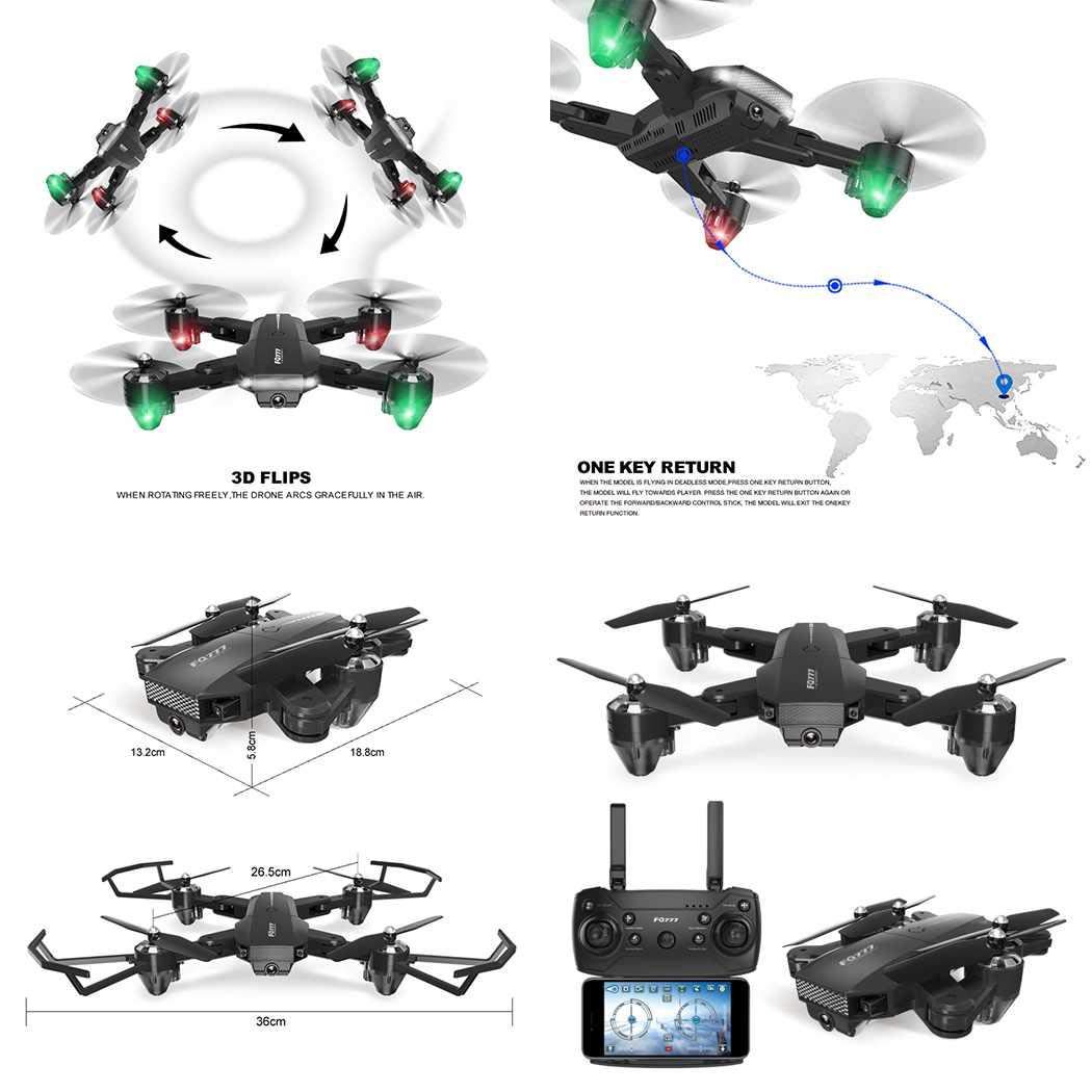 Weardear FQ35 Drone Folding Quadcopter Aerial Mini Remote Control Aircraft Toy Airplane & Jet Kits