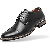 SILENTCARE Men's Oxford Formal Dress Shoes Business Comfortable Classic Lace Up Shoes