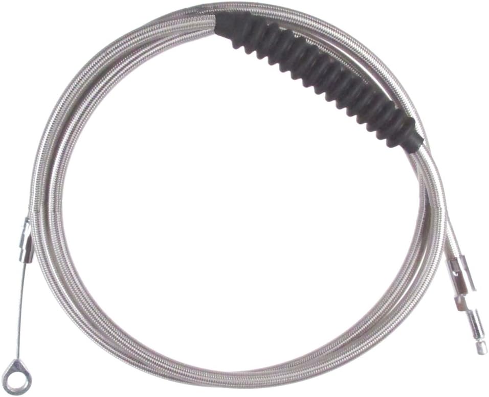 Hill Country Customs Stainless Braided +12" Clutch Cable for 2005-2013 Harley-Davidson Sportster XL883L - HC-67-0409-883L