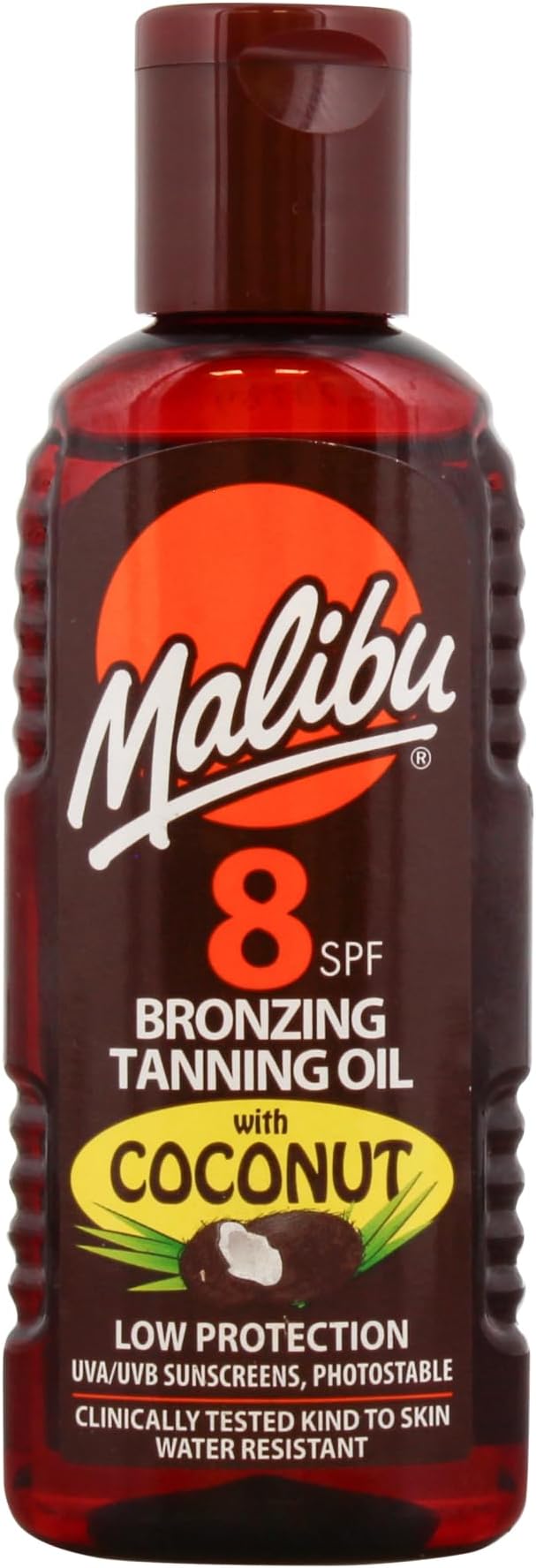 Malibu Sun SPF 8 Bronzing Tanning Oil with Coconut Oil 100ml