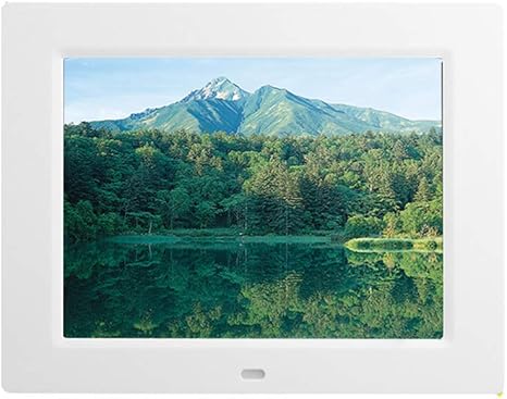 Amazon Co Jp 8インチフォトフレーム デジタルフォトフレーム 電子フォトアルバム デジタル電子時計 デスクトップ時計 自動輝度調整 美しい外観 黒色 白色 ホーム キッチン