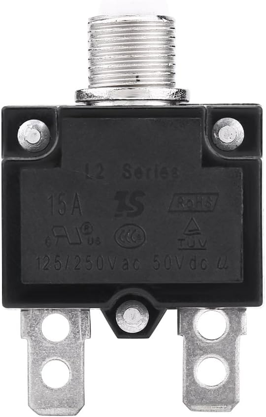 Thermal Circuit Breakers, Thermal Overload Protector AC 125/250V Push