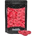 Fruidles Strawberry Licorice Wheels, Broadway Strawberry Rolls Candy, Wrapped (8oz)