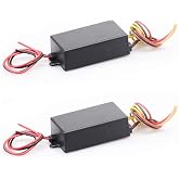 Mallofusa Universal Car Tail LED Light 12V 3-Step Sequential Dynamic Chase Flash Module Boxes Controller for Front Rear Turn Signal Light Retrofit Use 2PCS