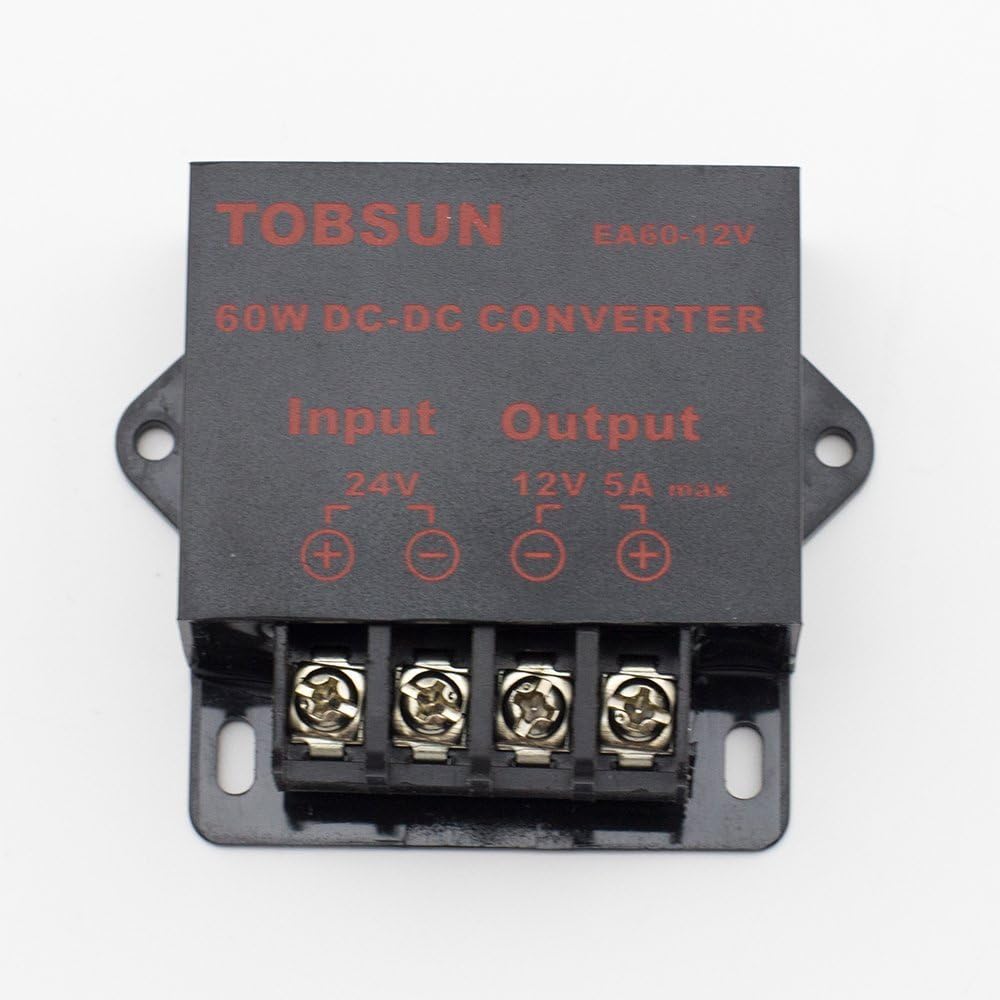 SUPERNIGHT DC 24V to 12V 5A 60W Converter Step Down Regulator for Car Low Voltage Transformer