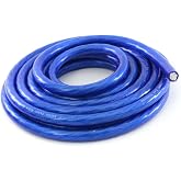 KnuKonceptz Bassik 8 Gauge Power/Ground Wire Cable Blue 25 Foot Coil