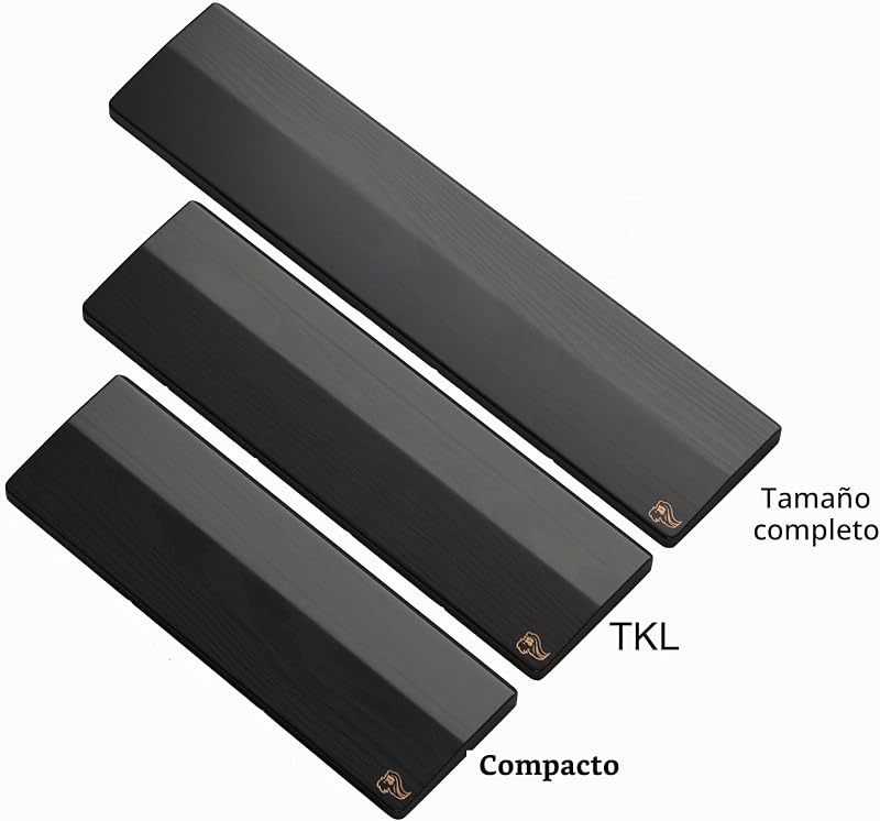 Reposamuñecas de Madera Fresno Blanco Antisudor Compact (Onyx) — foto 7 de 7