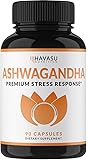 Havasu Nutrition Premium Ashwagandha 1000mg - Natural & Healthy Stress Support & Mood Enhancer Support - Artichoke For Enhanced Benefits - Energy Support, 90 Count