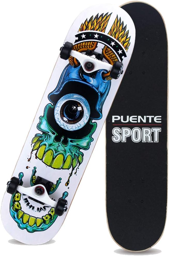 NENGGE Principiantes Skateboard, Niños Profesional 4 Ruedas Skateboards