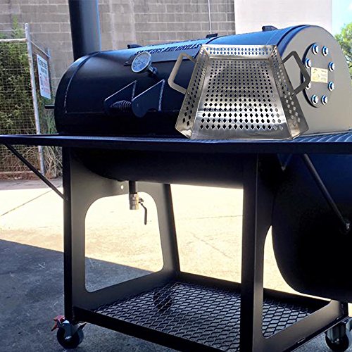 Dracarys Grill Pan Grill Topper Vegetable Grill Basket-Non-Stick Stainless Steel BBQ Grill Wok With Handles-Aegetable Grilling Accessories for Grilling Veggie, Fish, Meat.And Charcoal or Gas Grills - Thumbnail 5