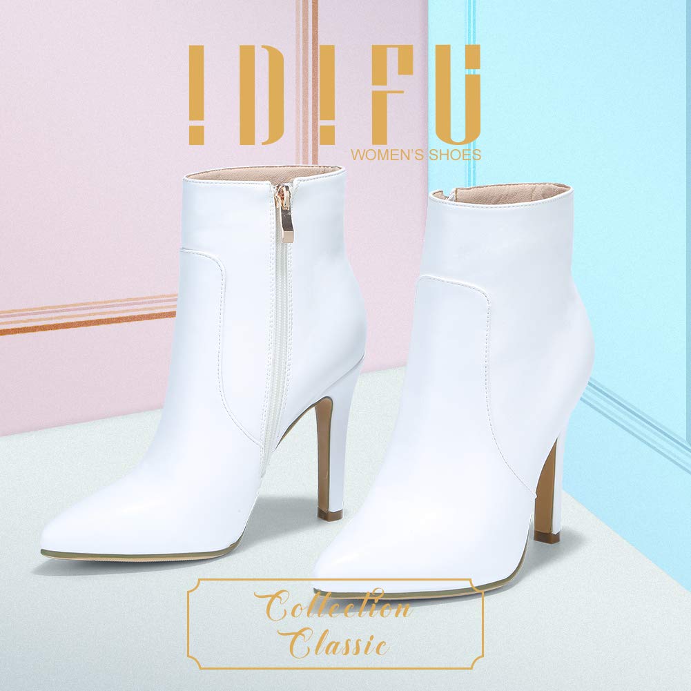 IDIFU Women High Heel Pointed Toe Ankle Boots - Image 3