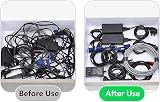 Oksdown Cable Tie Reusable Black 50 Pack Adjustable Releasable 150mm view 4
