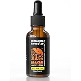 CLEVER MUSHROOMS Cordyceps Tincture – 100% Fruiting Body Extract – Dual Extraction for Maximum Potency – USA Grown – Natural Energy & Endurance Support