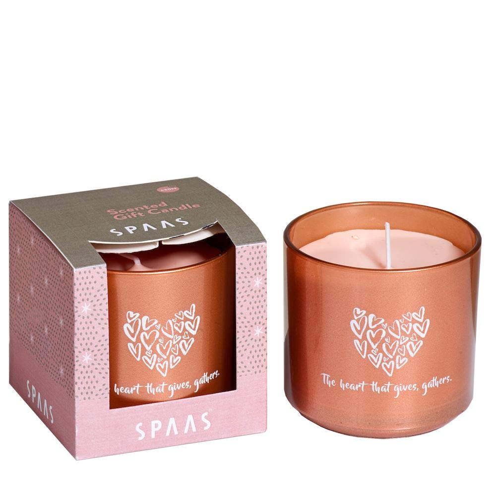 Spaas Scented Candle in Glass in Gift Box Winter, 25 Hours, Crystal Mornings