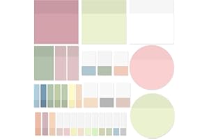 SLAPAFLIFE Transparent Sticky Notes,920 Sheets Waterproof Clear Sticky Notes,Clear Post It Notes Transparent for Bible Study Supplies,Office School Supplies,Book Annotation