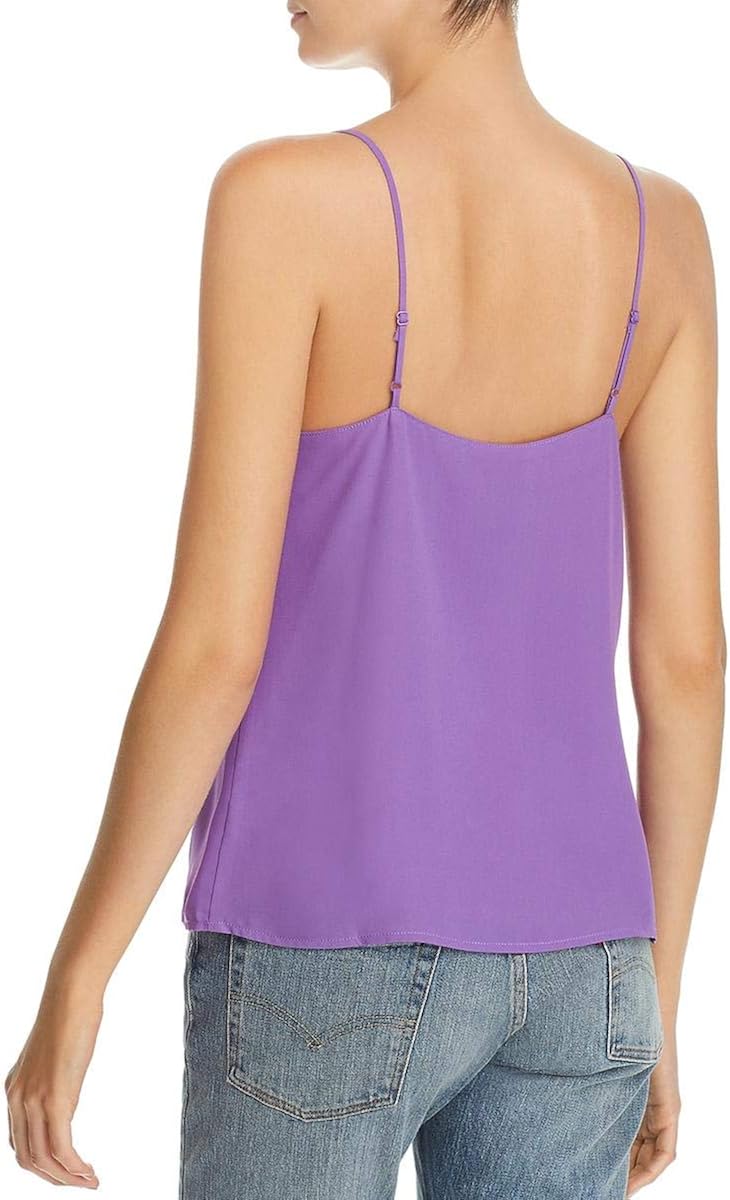 WAYF Womens Evie Lace-Trim V-Neck Camisole: Clothing