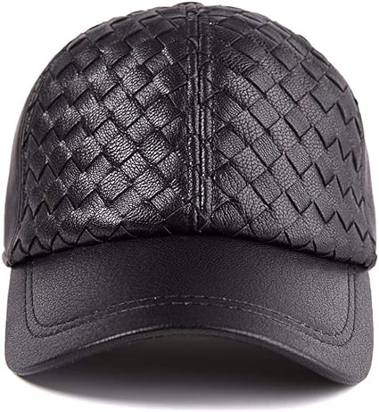 ladies leather baseball cap
