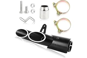 FLYPIG 38mm-51mm Motorcycle Exhaust Tips 1.5-2" Motorcycle Muffer Grom Exhaust for Kawasaki Z650 ZX6R Honda CBR 500 300R Yamaha FZ1 250 300 Moto Dirt Bike Silencer Kit