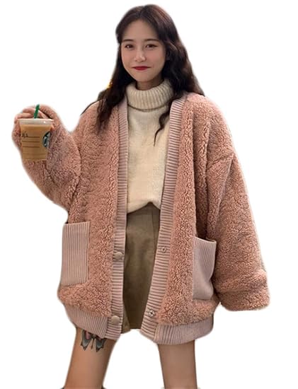 Amazon ジャンーウェ レディース 秋冬 ムートンコート ボア