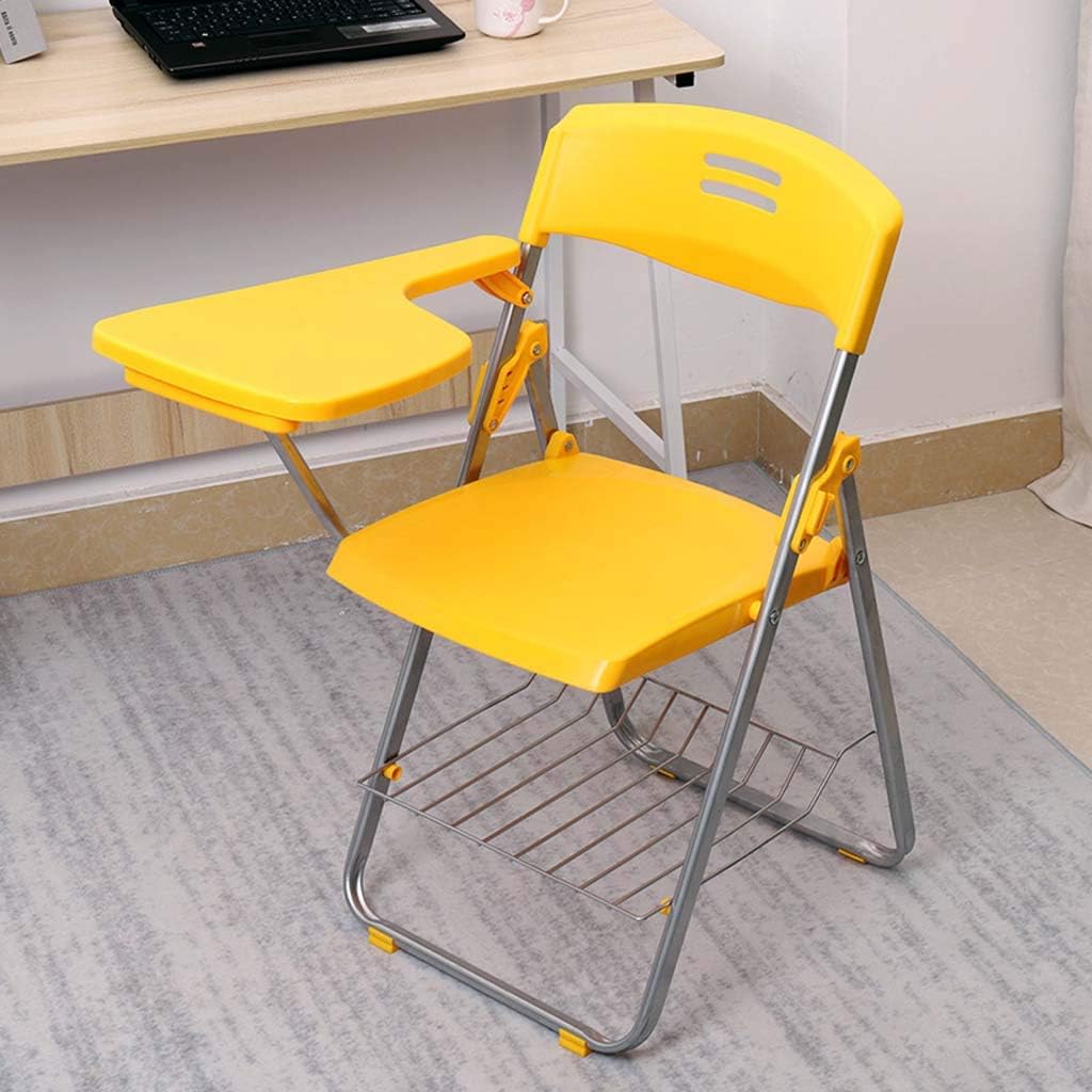 Ergonomic Folding Chair Tablet Arm Chair with Right Handed