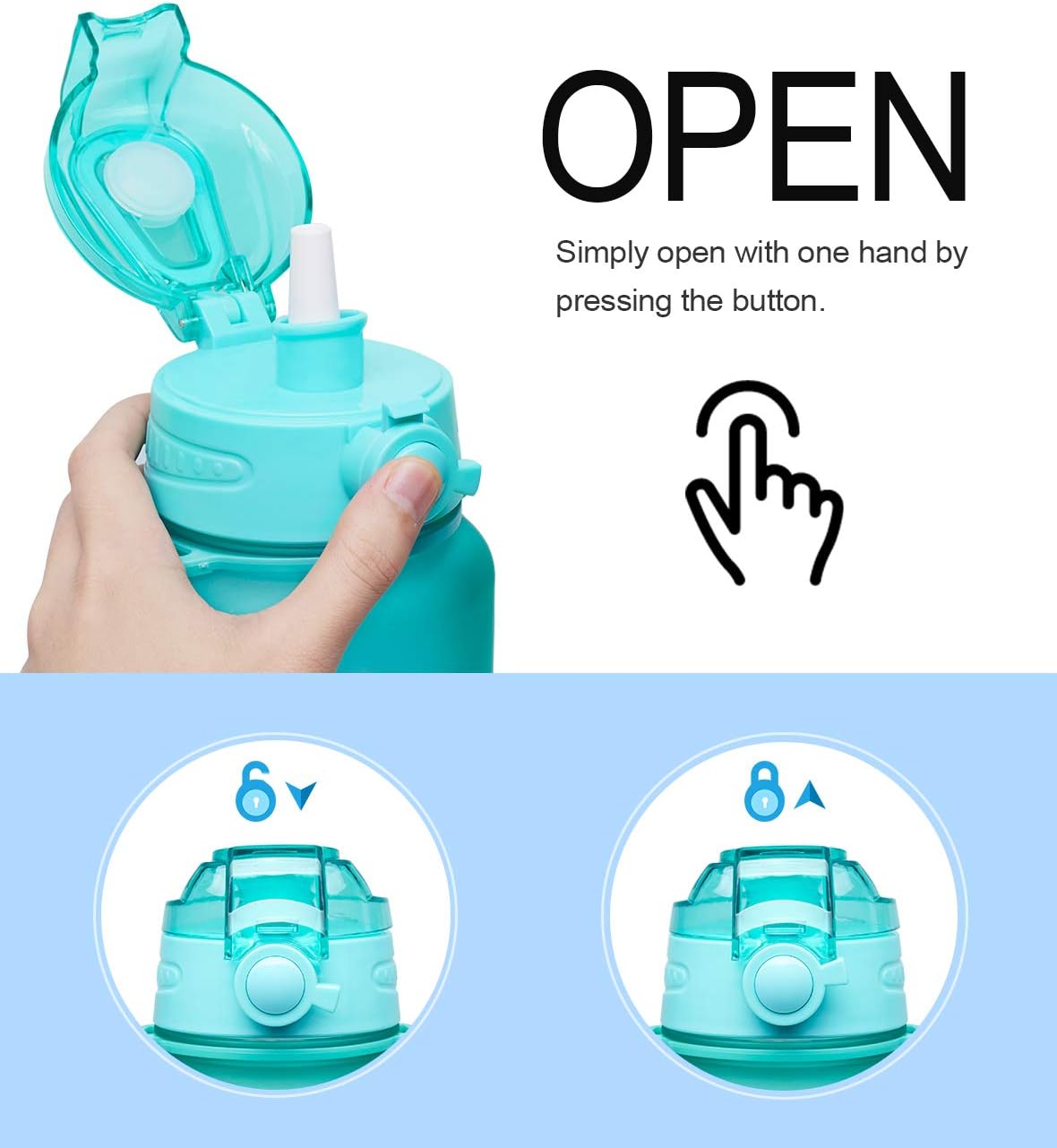 Fidus Large 1 Gallon Motivational Water Bottle with Paracord Handle & Removable Straw - BPA Free Leakproof Water Jug with Time Marker to Ensure You Drink Enough Water Throughout the Day-Green/Purple : Sports & Outdoors