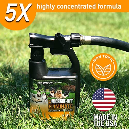 MICROBELIFT Outdoor Pet Odor Eliminator For Strong Odor On Turf, Patios, Deck, and Lawns