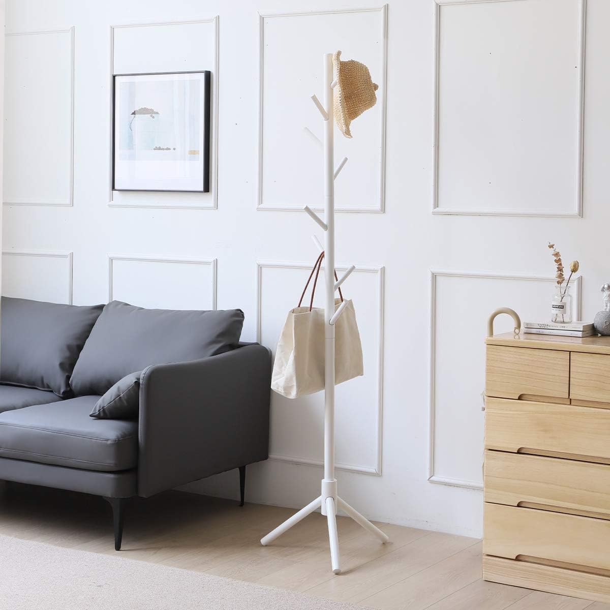 OGCAU Sturdy Coat Rack Freestanding,Heavy Duty Coat Hanger