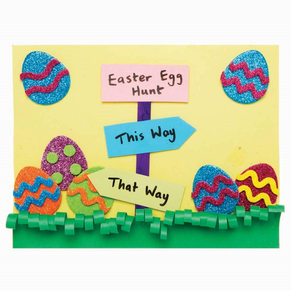Baker Ross Easter Egg Glitter Stickers - Pack of 100, Easter Crafts Supplies for Kids (AX766), Assorted - Image 5